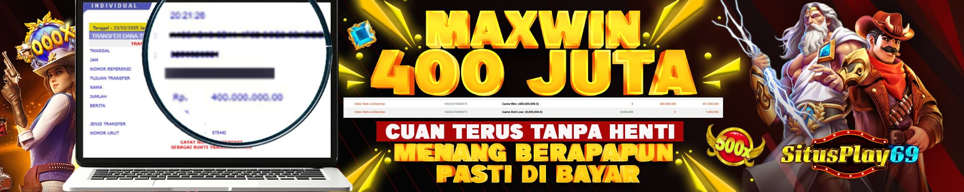 SITUSPLAY69 MAXWIN 400JT LUNAS
