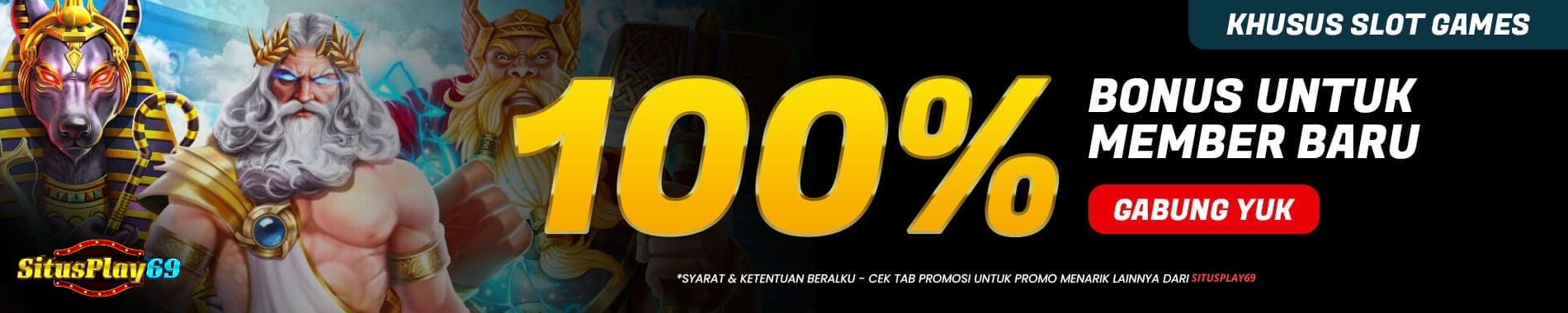 SITUSPLAY69 - Bonus New Member 100%